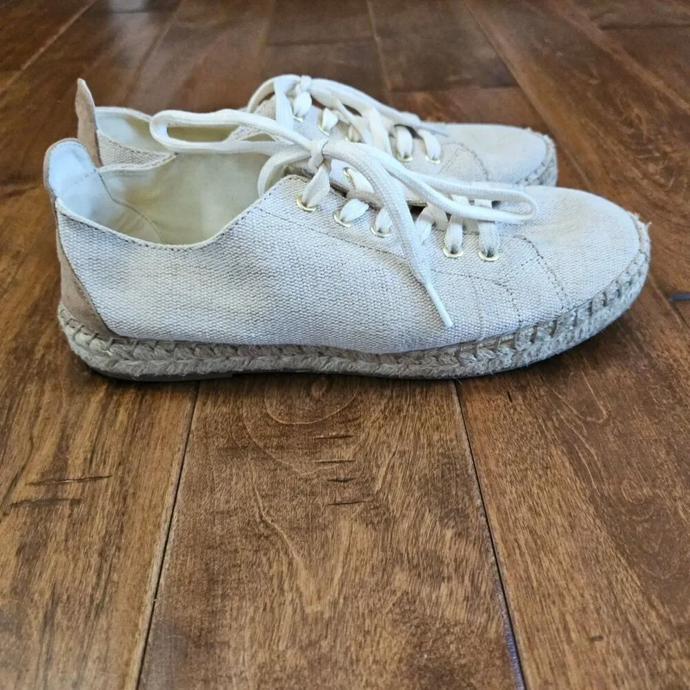 Vintage 7 Eight Espadrille Lace Up Sneakers size 9